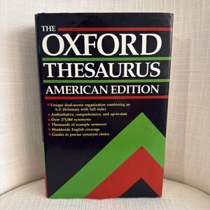 The Oxford Thesaurus: American Edition - Hardcover - VERY GOOD